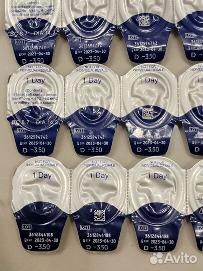 Iwear fresh однодневные линзы -3.5