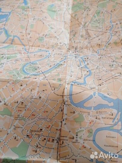 Винтаж Карта туристическая 1977г