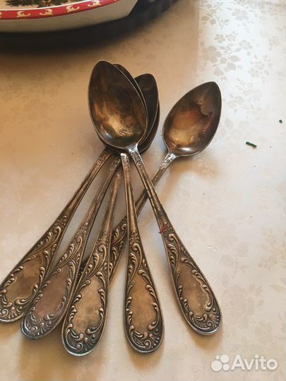 Ложки ножи мельхиор