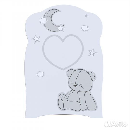 Детская кроватка с маятником и ящиком