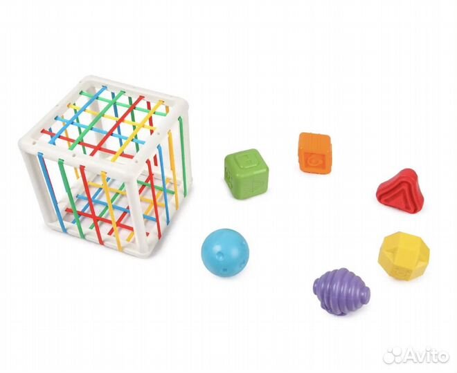 Сортер-куб Монтессори с резинками babygo
