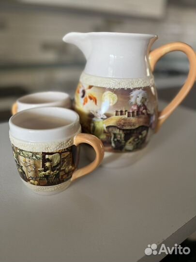 Кувшин и 2 чашки