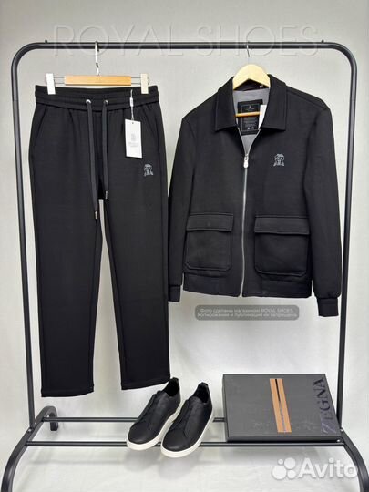 Спортивный костюм мужской Brunello Cucinelli Black