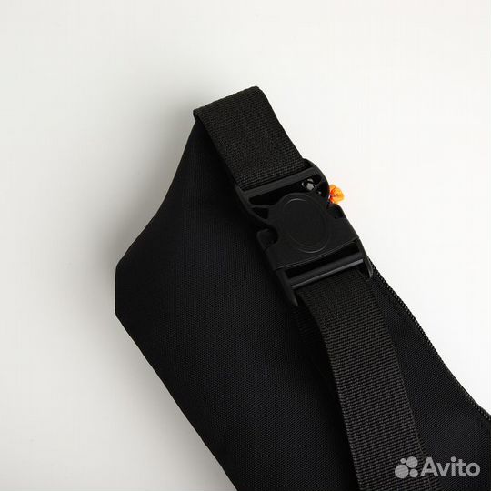 2 шт. Поясная сумка на молнии, 3 наружных кармана, цвет зелёный/чёрный