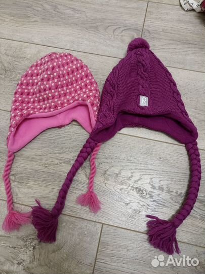 Шапка зимняя для девочки 52 54