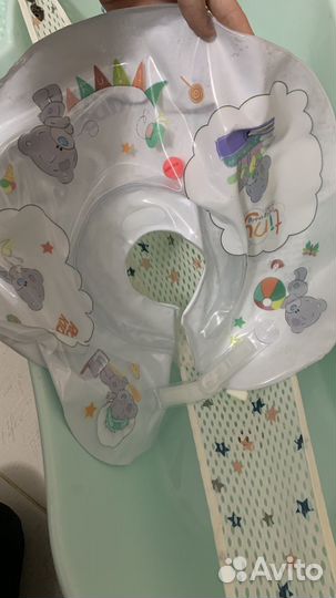 Ванночка для купания с горкой и гамаком