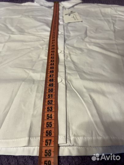 Рубашка белая для девочки 158