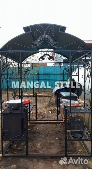 Мангал с крышей