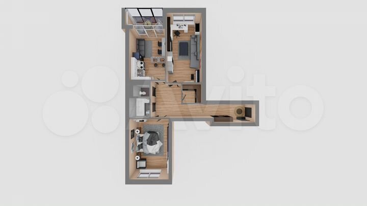 2-к. квартира, 80,8 м², 4/8 эт.