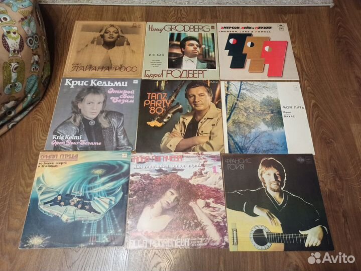 Виниловые пластинки эстрада, джаз, рок