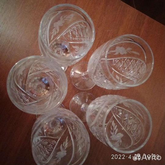 Хрустальные рюмки/бокалы для ликера СССР новые