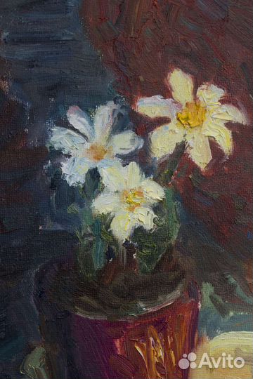 Картина маслом на холсте цветы
