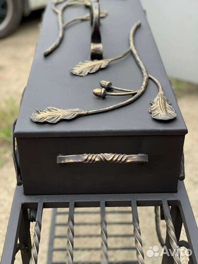 Мангал кованый на колесах