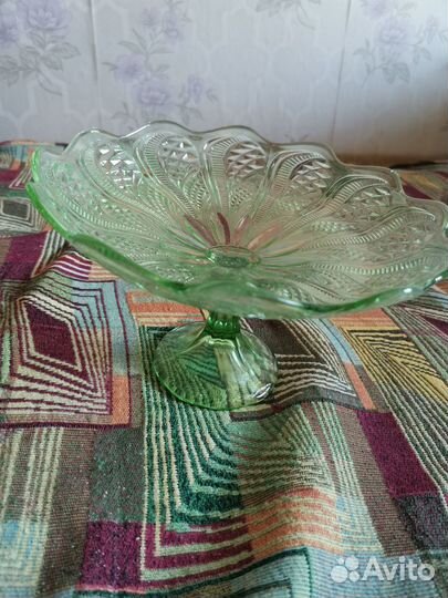 Ваза для фруктов на ножке СССР