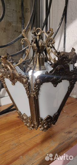 Люстра бронзовая