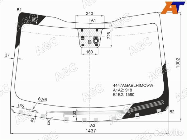 Стекло лобовое KIA sportage