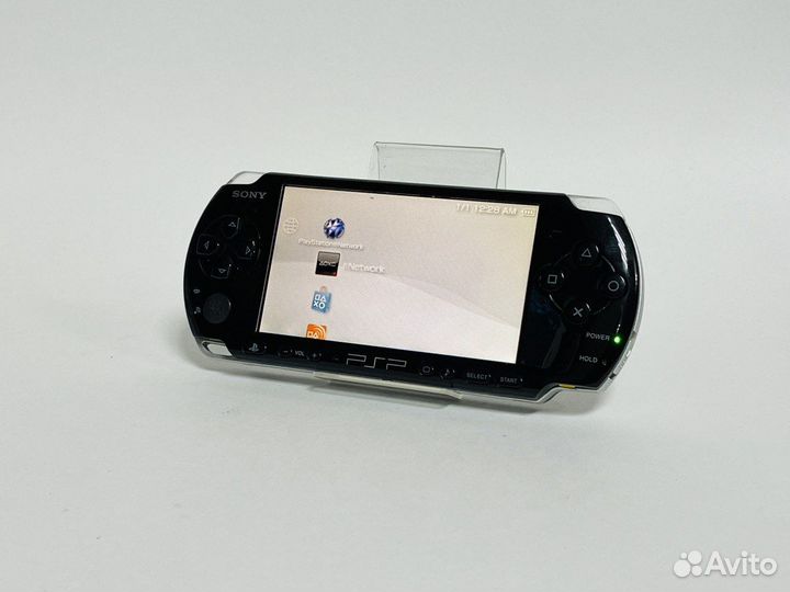 Игровая приставка Sony PSP-3001 Slim (B, Б/У, Blac