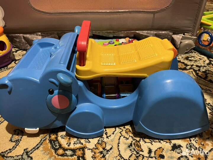 Игрушка бегемот и жираф fisher price