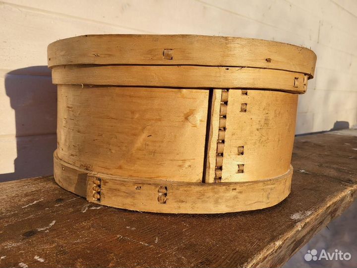 Короб лубянной старинный