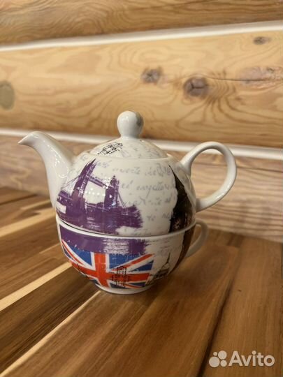 Заварочный чайник с чашкой