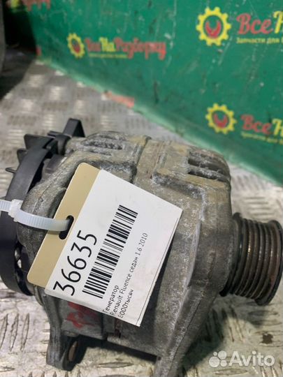 Генератор Renault Fluence седан 1.6 2010