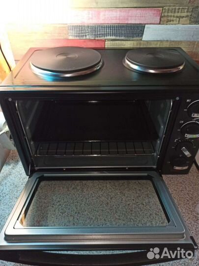 Электропечь с конфорками мини печь новая