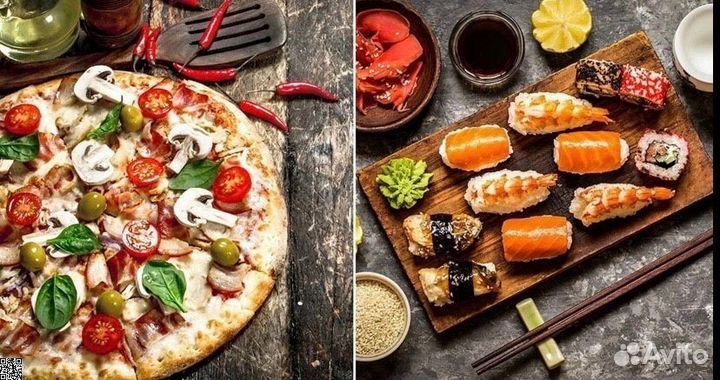 Пиццepия c дoстaвkoй cyши и пиццы