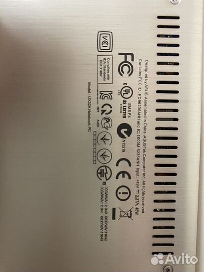 Ноутбук asus Zenbook UX32A