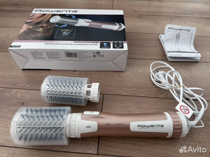 Фен-щетка rowenta brush activ'1000W CF9520F0/D80