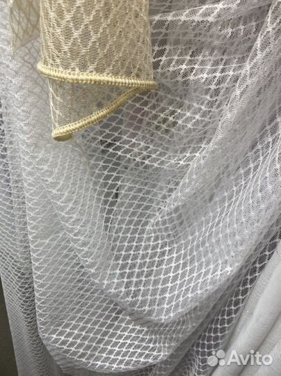 Тюль жаккард