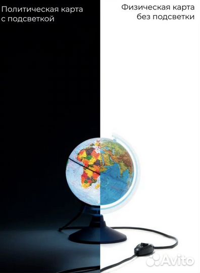 Глобус физико-политический 32см в диаметре