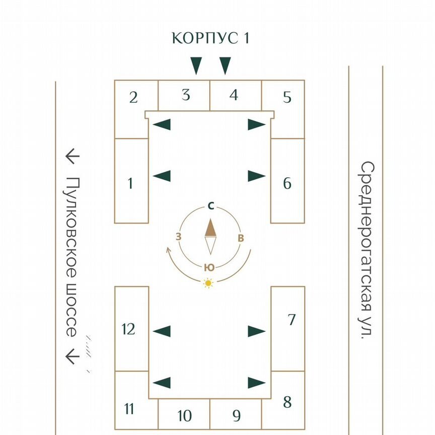 1-к. квартира, 40,8 м², 2/12 эт.