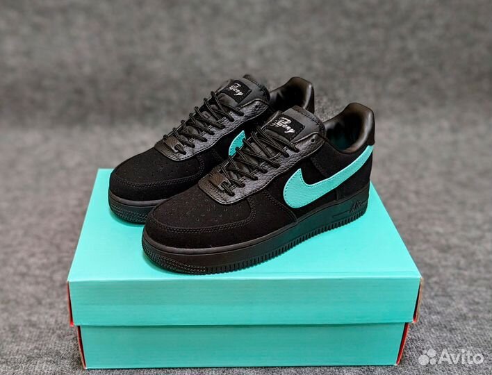 Кроссовки Nike Air Force 1 Tiffany black