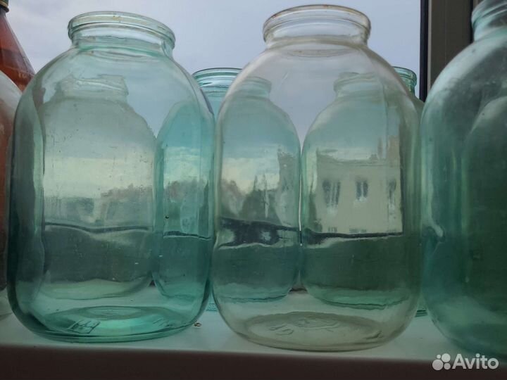 Стеклянные банки 1л.,3 л