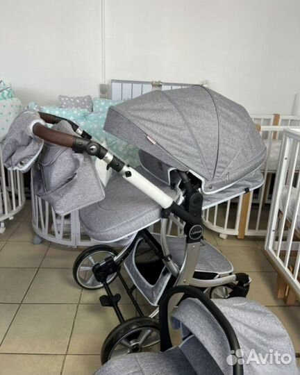 Коляска 3в1 Новая трансформер (Grey )