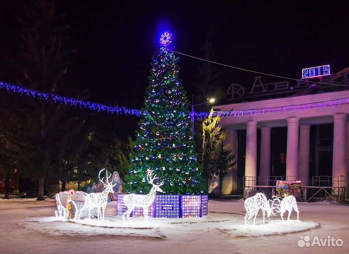 Олень с витыми рогами