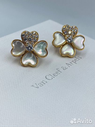 Серьги van cleef