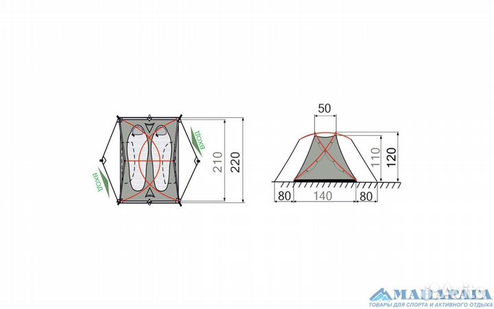 Палатка summit 2
