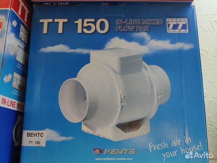 Канальный вентилятор вентс тт 150