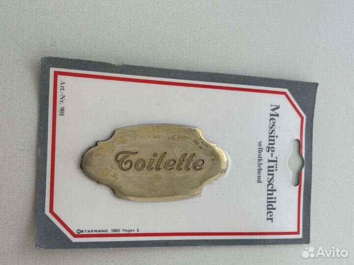 Наклейка на дверь новые - туалет, ванная