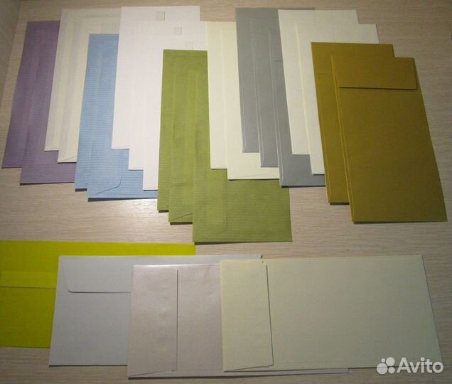 Конверты подарочные из дизайнерской бумаги