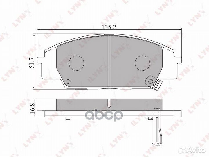 Колодки тормозные дисковые перед honda Civi