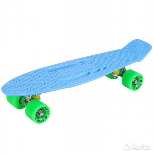 Скейт-пениборд TechTeam Fish голубой 9921