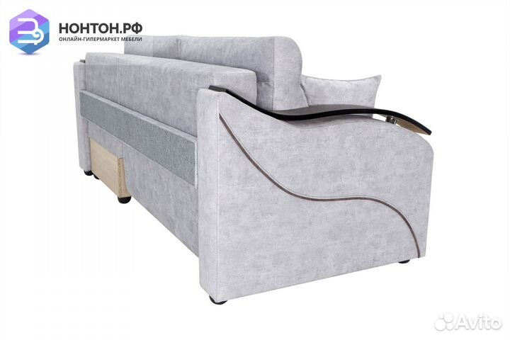 Диван угловой тик-так Милан бежевый