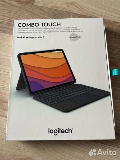 Чехол клавиатура для iPad air logitech combo touch