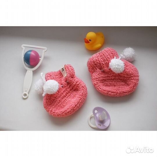 Вязаные пинетки