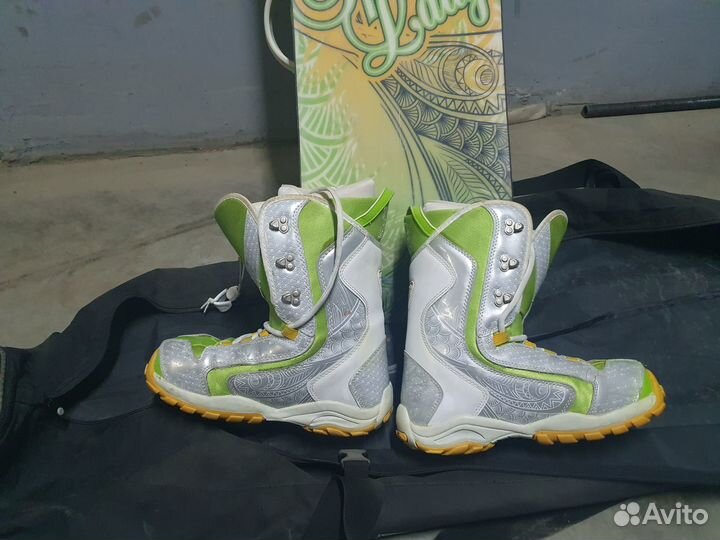 Комплект сноуборд + крепления + ботинки + чехол