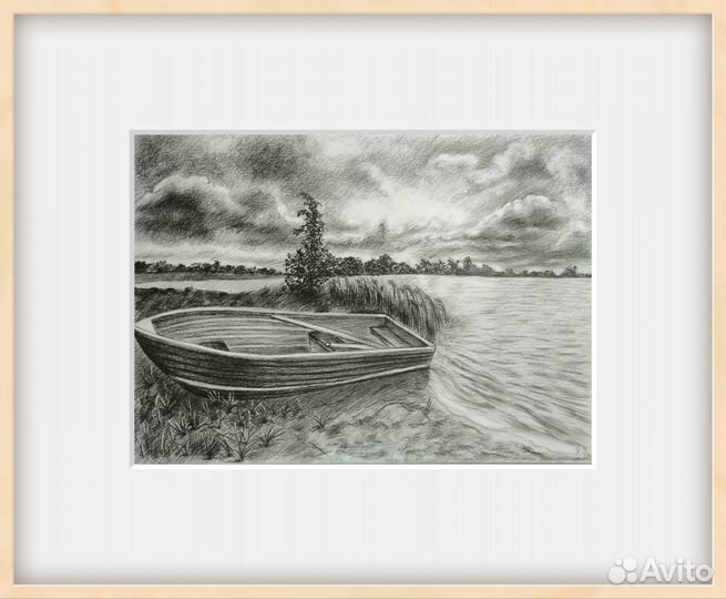 Продам картину. Пейзаж карандашом