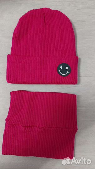 Шапка и снуд для девочки 44-48