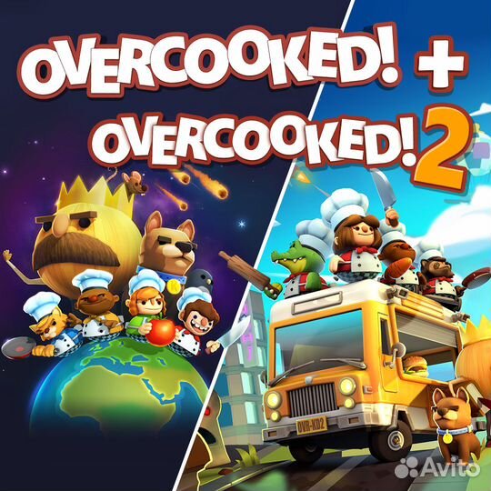 Overcooked + Overcooked 2 PS4 PS5